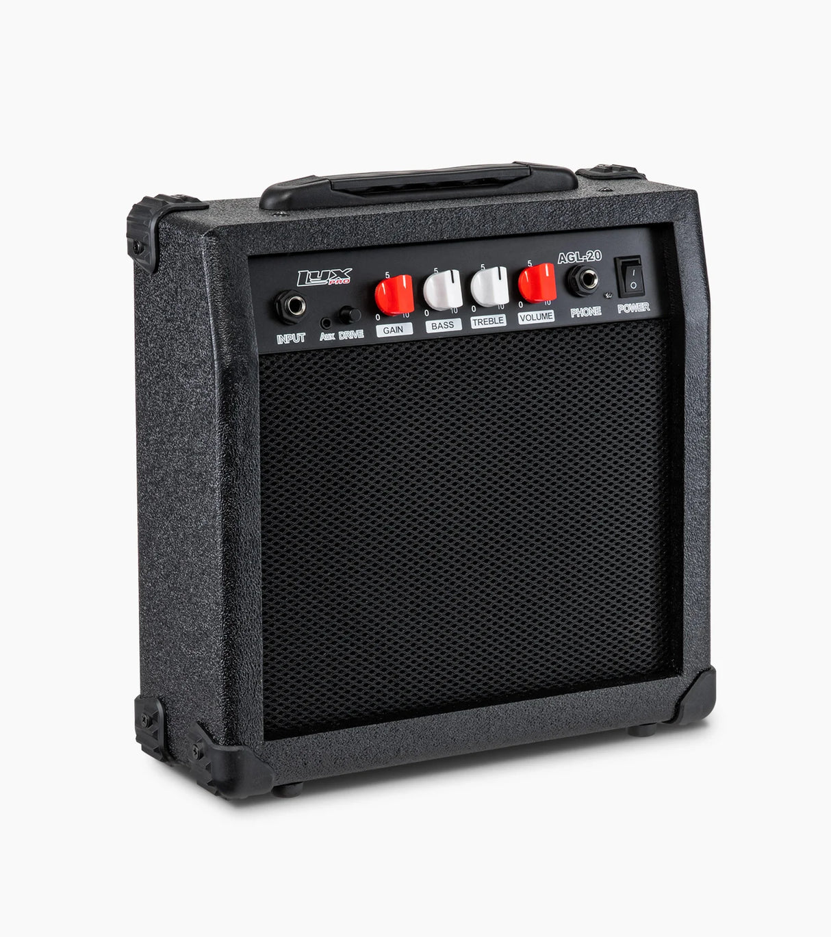 Amplificador de guitarra portátil LyxPro de 20 vatios en negro