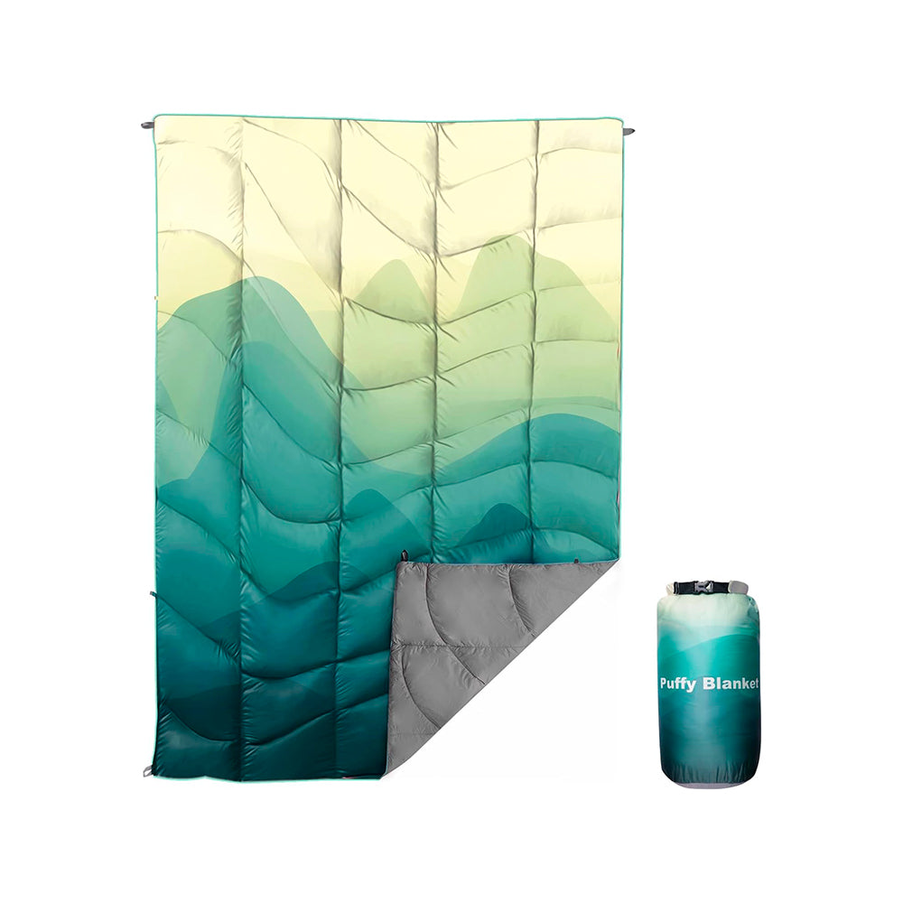 Manta Outdoor Acolchada para Camping | Impermeable | Ultraliviana | Green Mountain
