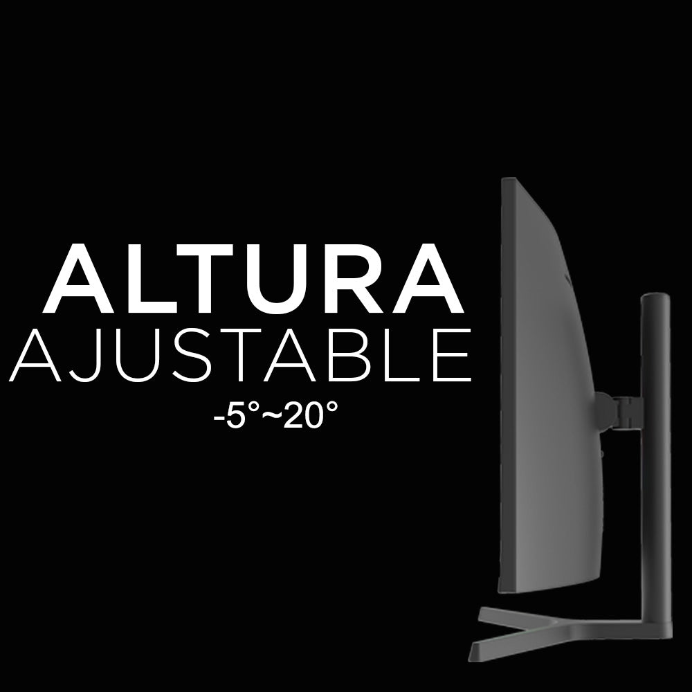 Monitor Gamer Curvo Caixun 34 Wqhd Va 1500r 165hz Hdmi Dp Tipo C Usb 1m C34c2wq