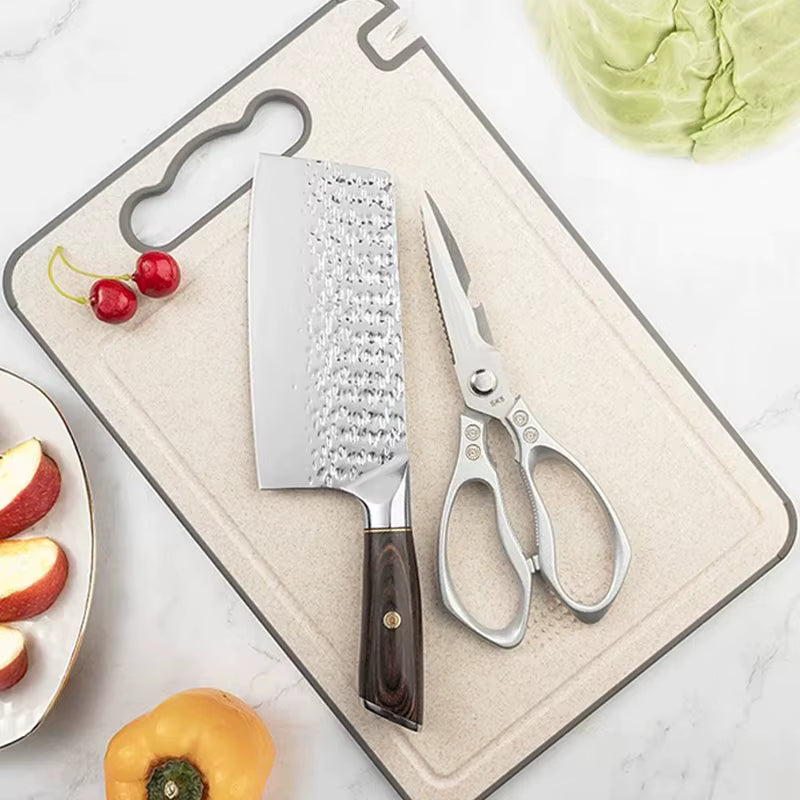 Tabla de cortar Eco Smart: superficie antideslizante de 2 caras con afilador de cuchillos oculto