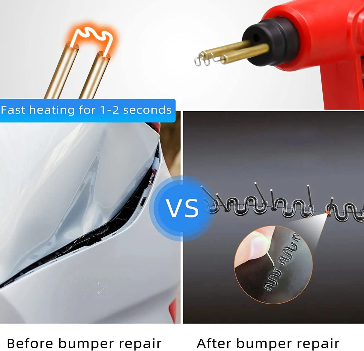 Kit soldador de plástico pistola grapadora en caliente