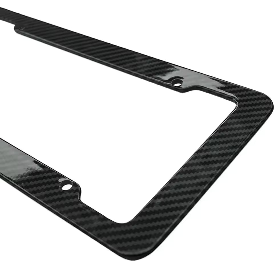 2 cubre patente de plastico textura fibra de carbono