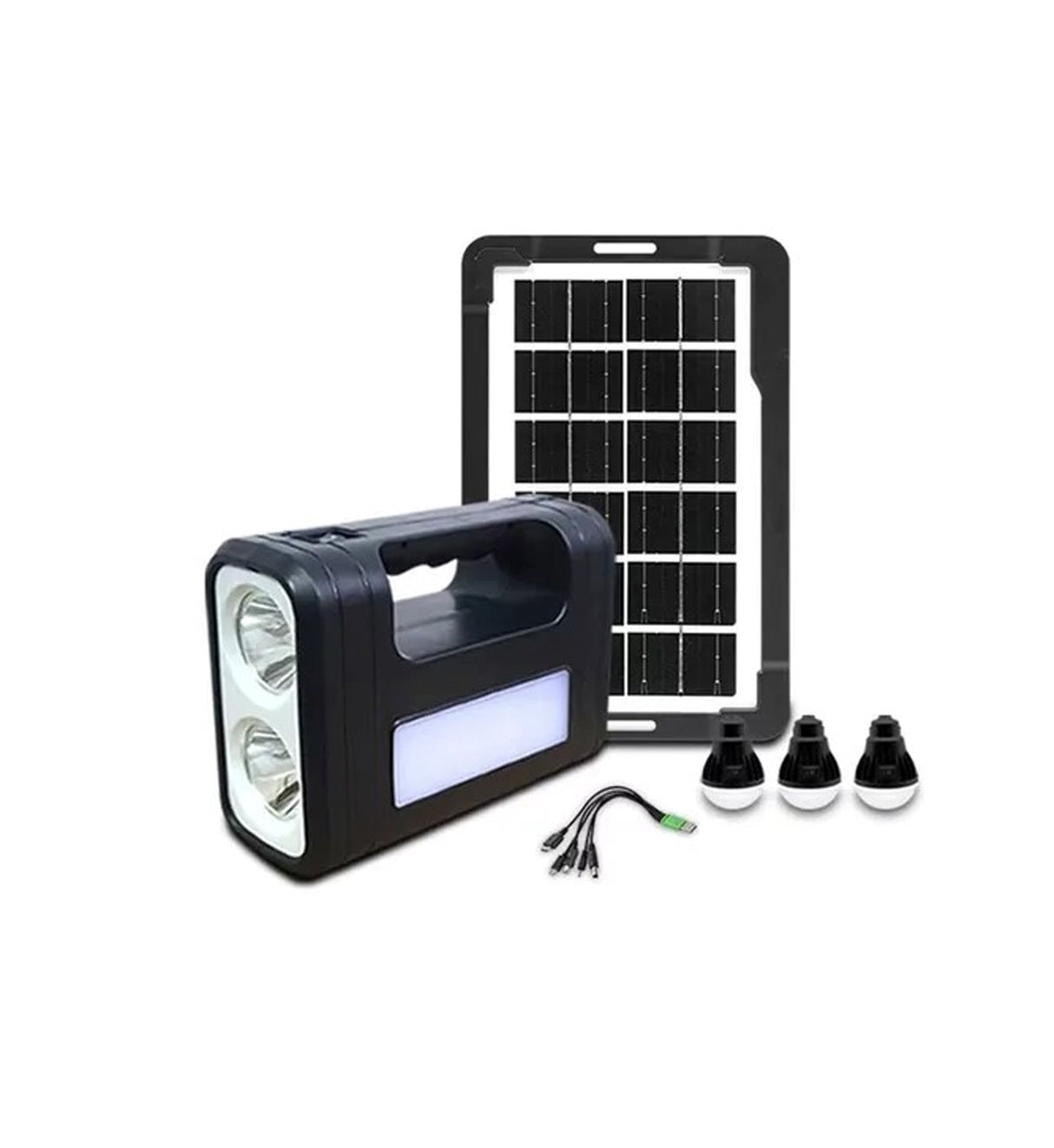 Kit Solar De Emergencia /camping/usb/3 Ampolletas