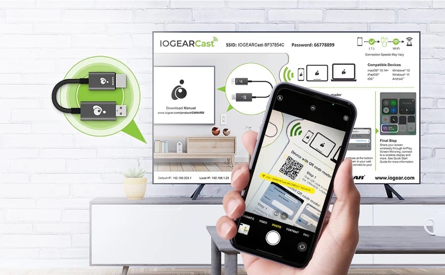 Mini cable para compartir pantalla inalámbrica con conexión HDMI®