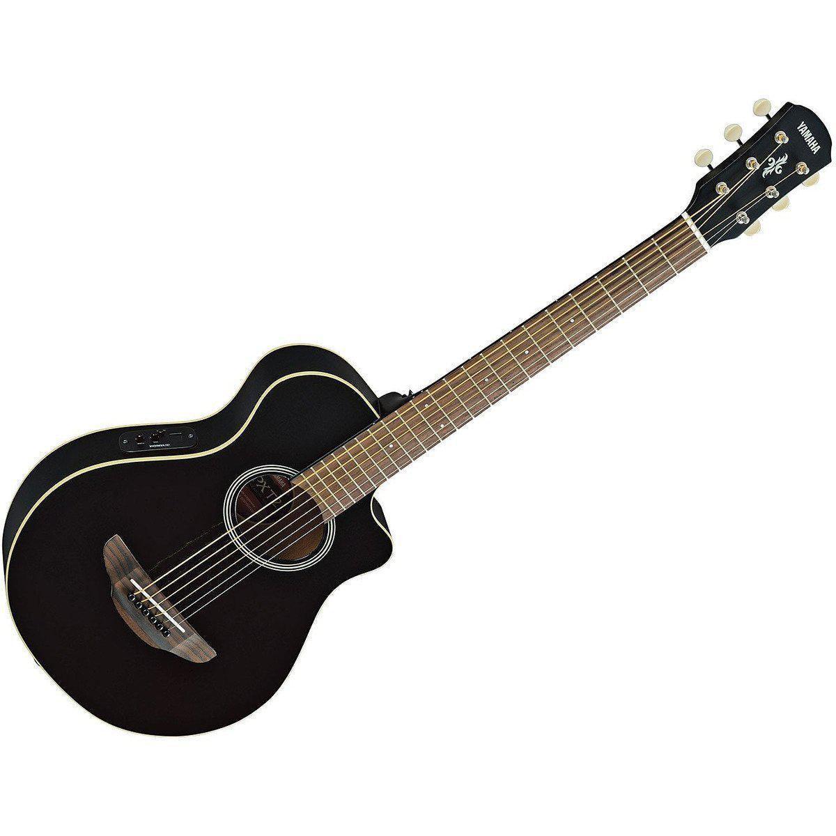 Guitarra Acústico-Eléctrica Yamaha APXT2 Negra | Mini Guitarra de Viaje | Con Corte | Incluye Funda