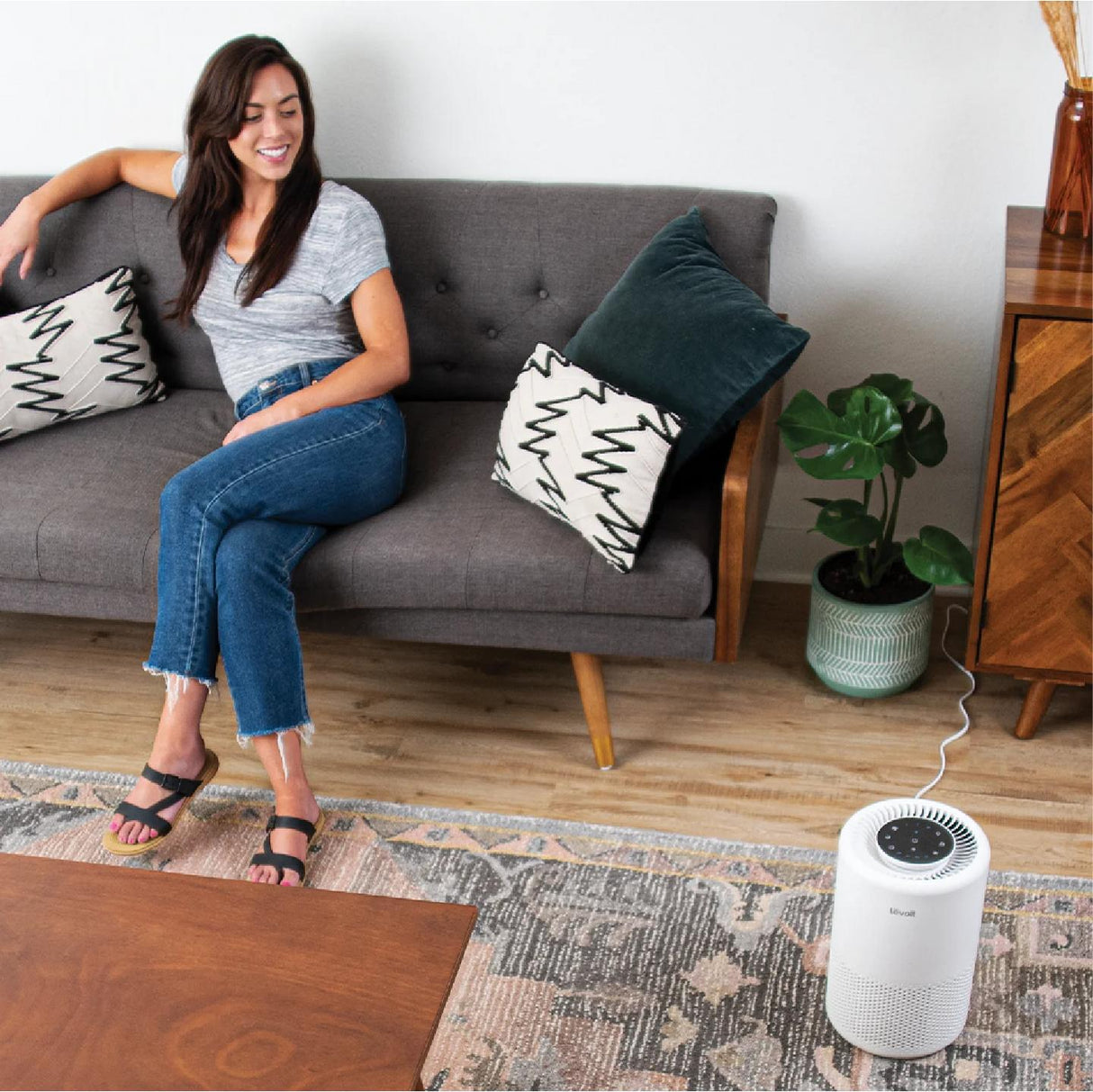 Purificador de Aire Inteligente Levoit Core 200S-P Smart True HEPA WiFi | Open Box | 120V