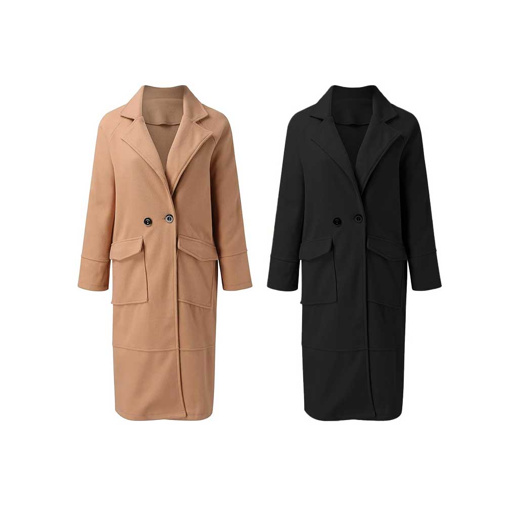 Chaqueta delgada abrigo casual para mujeres