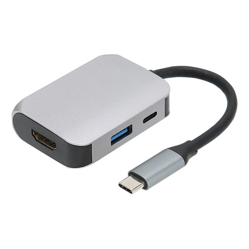 Adaptador Tipo C 3 En 1 Multi USB 3.0 , adaptador HDMI + PD