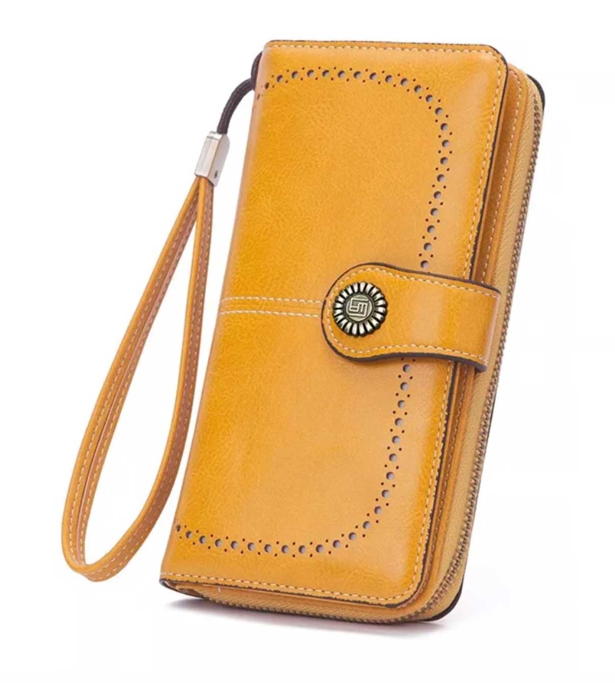 Billetera Cartera De Cuero Para Mujer Tarjetero De Gran Capacidad