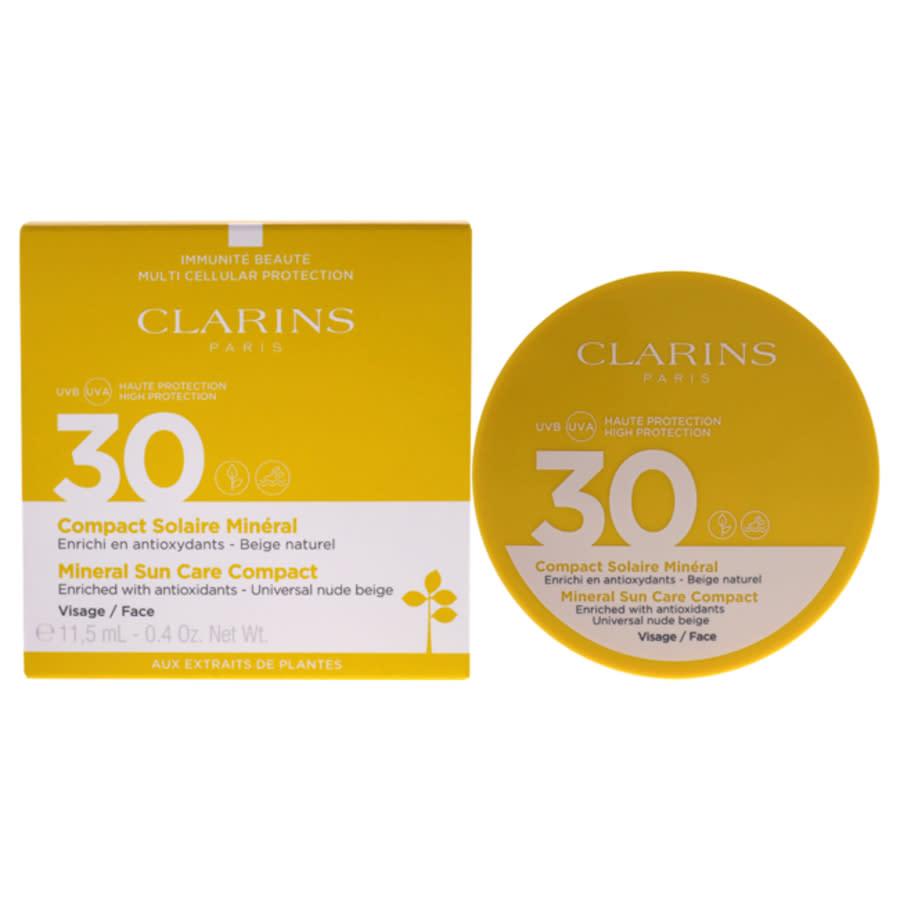 Clarins Mineral Sun Care Compact SPF 30 | Protector Solar Facial Mineral con Color | Universal Nude Beige | 11,5 ml