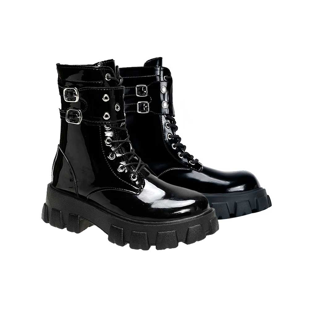 Botas Impermeables De Plataforma Con Cremallera Para Mujer