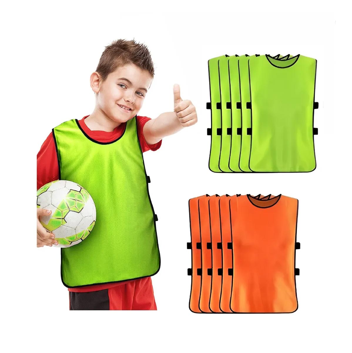 Pack X6 Petos Deportivos Multiusos Chalecos Para Niños – comprala.cl