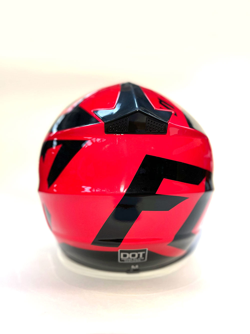 Casco de Motocross Enduro ROJO NEGRO BRILLANTE + Accesorios