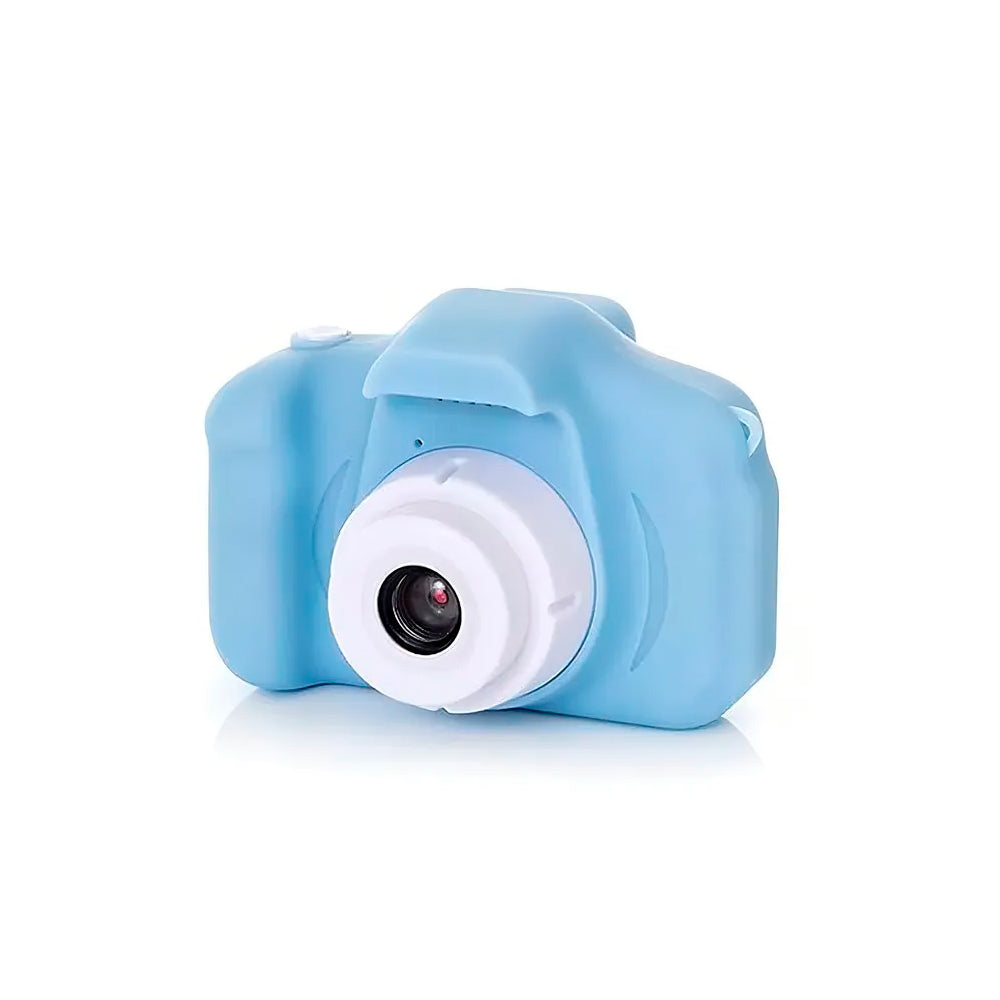 Mini Camara Fotos Digital Infantil Recargable Filma Juegos Color Celeste