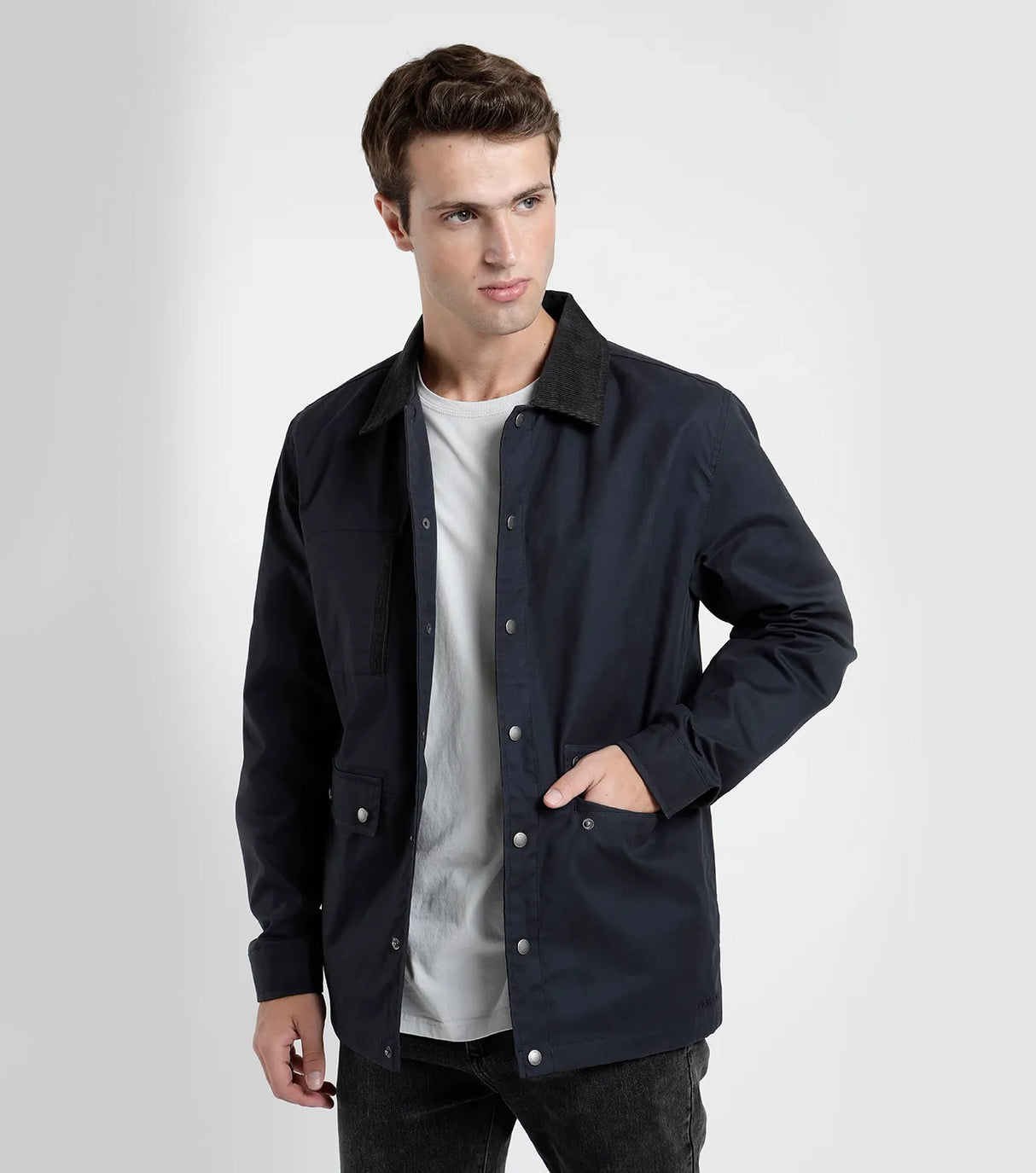 Chaqueta hombre Llanquihue waxed azul