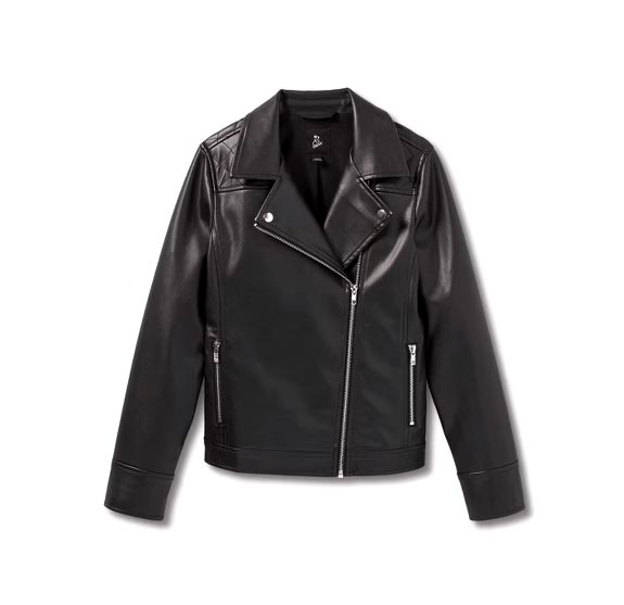 Chaqueta de piel sintética para niña Art Class Black Target