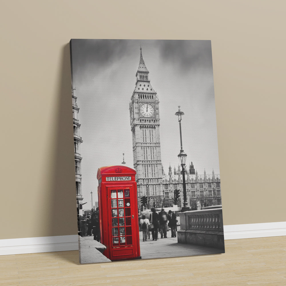 Cuadro reproducción canvas en Bastidor "London"