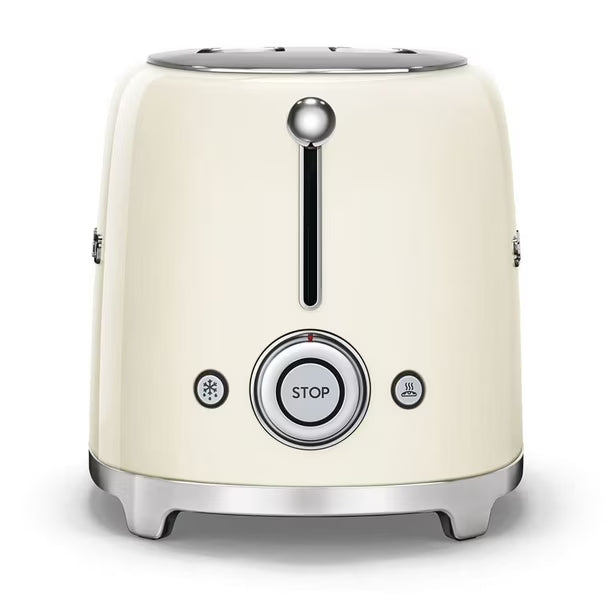 Tostadora SMEG de 2 rebanadas con 6 preajustes y función de descongelación 110v