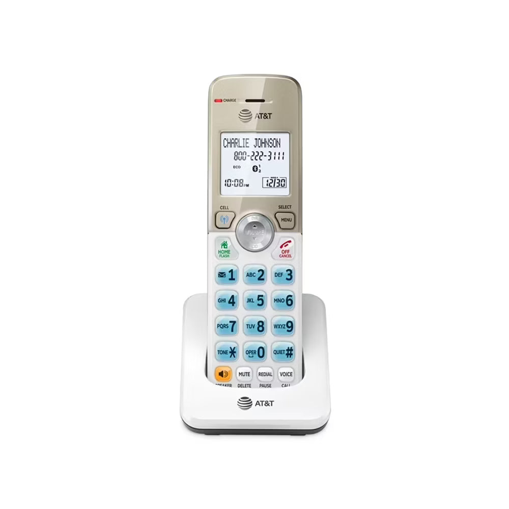 Accesorio de Teléfono Inalámbrico AT&T DL70019 con Bluetooth y Bloqueo de Llamadas | Auricular Adicional DECT 6.0 110V