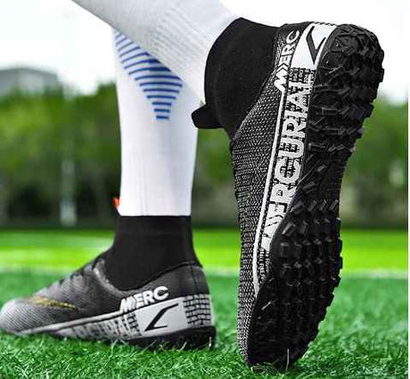 zapatillas de futbol hombre-negro