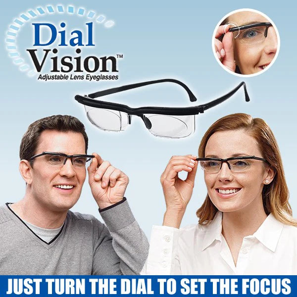 Lentes Ajustables Dial Vision | Enfoque Variable para Lectura y Distancia Sin Receta