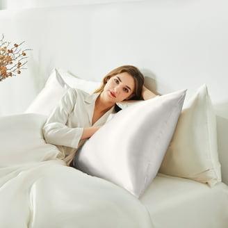 Funda de Almohada de Seda Lyshin Standard Pack 2 | Transpirable, Refrescante y Suave para Cabello y Piel