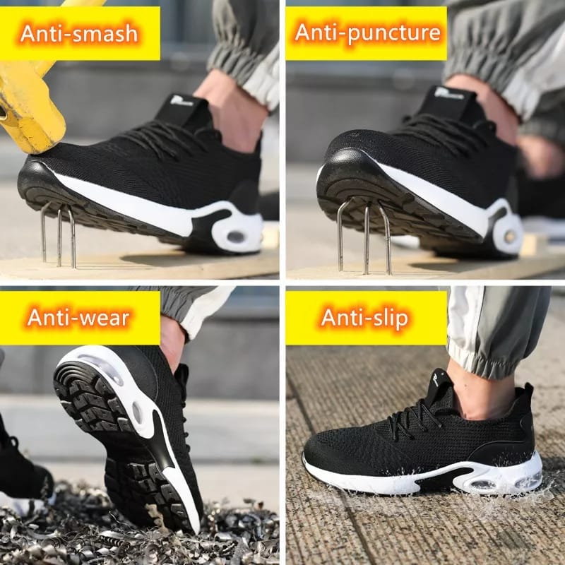 Zapatillas De Seguridad Industrial Con Punta De Acero Livianos