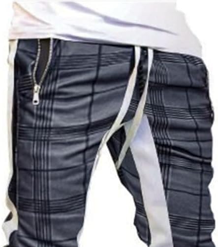 Pantalones De Pista De Rayas Con Cordones Y Cremallera