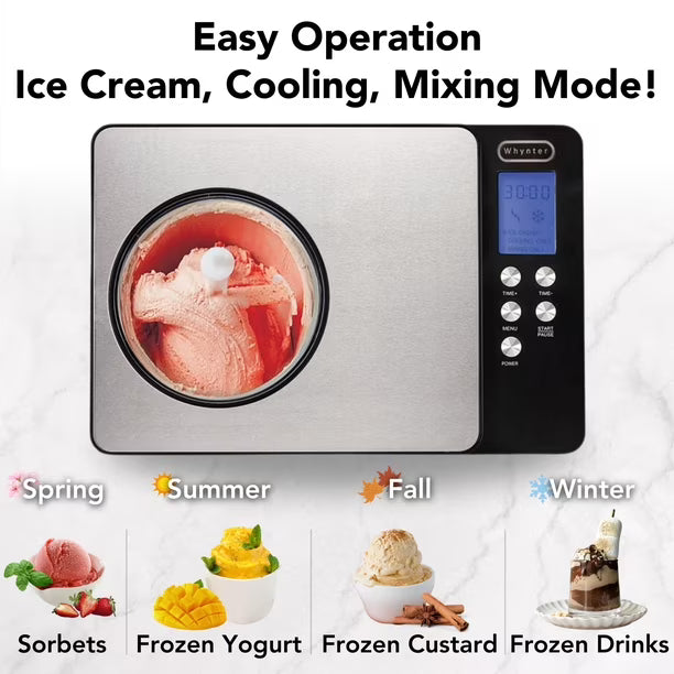 Whynter Máquina para Hacer Helados de 2 litros 110V