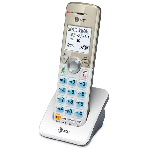 Accesorio de Teléfono Inalámbrico AT&T DL70019 con Bluetooth y Bloqueo de Llamadas | Auricular Adicional DECT 6.0 110V