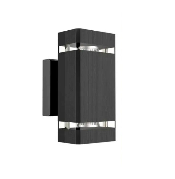 Aplique De Pared Luz Calida Decoracion Hogar Exterior Negro