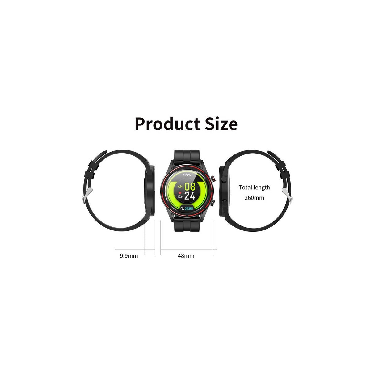 Reloj inteligente a prueba de agua KUMI Magic GT3