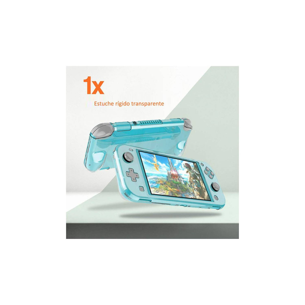 9 in 1 nintendo switch lite kit de protección con estuche y fundas