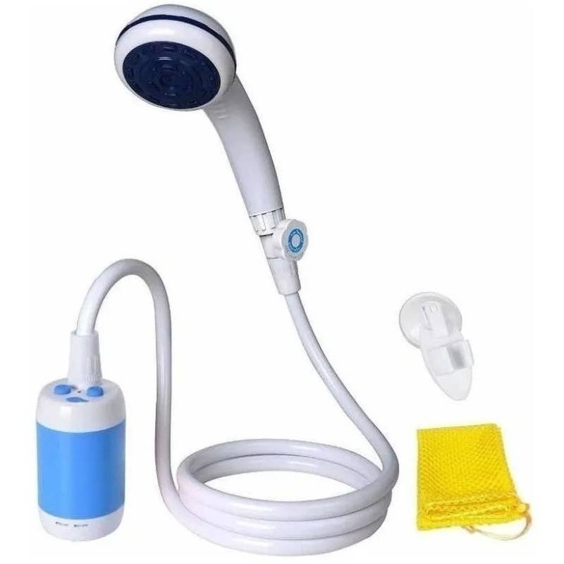 Cabezal de ducha portatil exterior camping recargable de ducha suave y estable