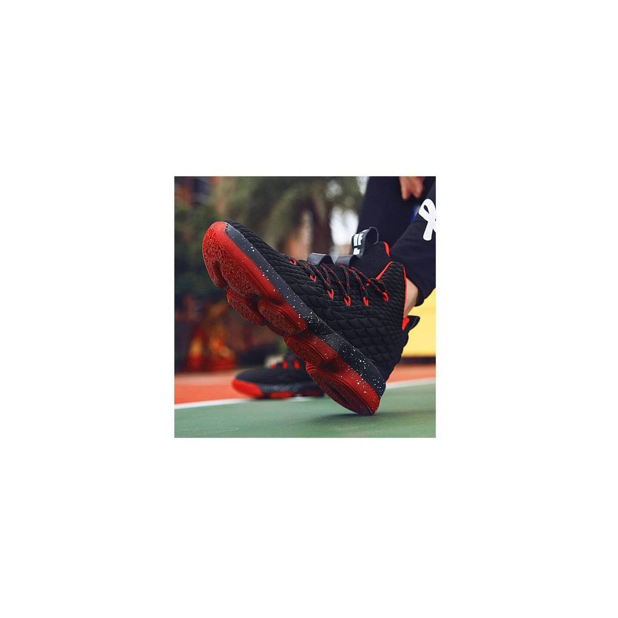 Zapatillas de baloncesto para hombre deportivo - Negro