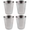 Conjunto de 4 camping de acero inoxidable taza bebiendo.