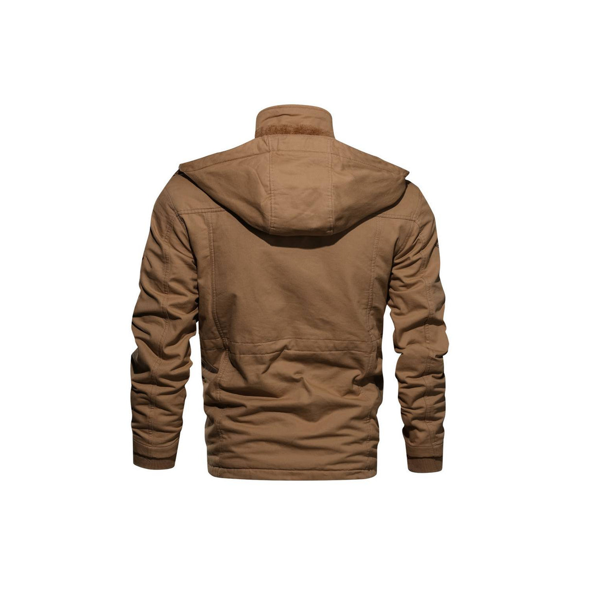 Chaqueta mediana y larga engrosada con chiporro interior