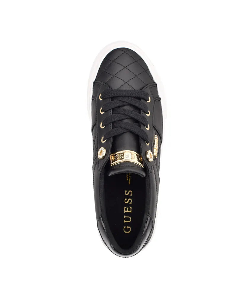 Zapatillas Guess Loven Mujer Negro 978 | Diseño Urbano Premium con Plataforma