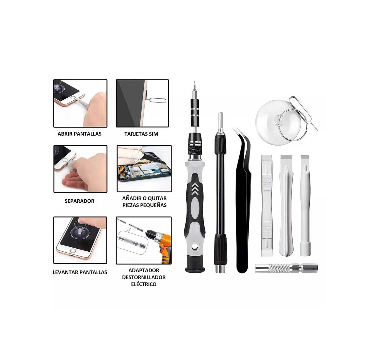 Kit de 115 Puntas De Precisión Destornillador - Puntas