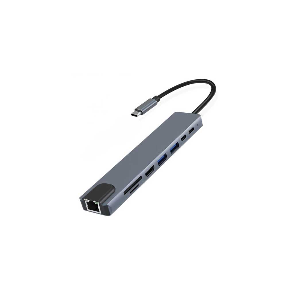 Hub Adaptador Usb Tipo C 8 En 1 tipo Linkon Para Mac Macbook Windows