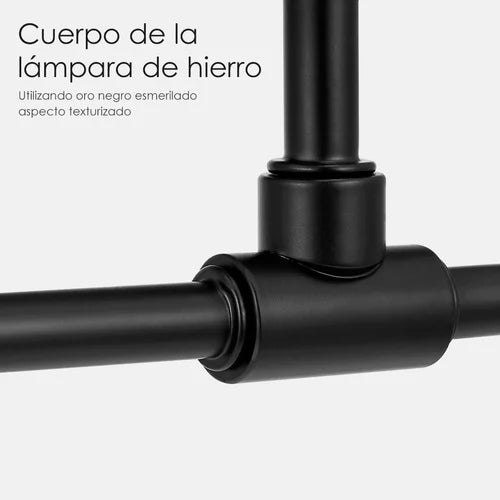 Lámpara de techo colgante iluminación moderna de 6 Focos E27