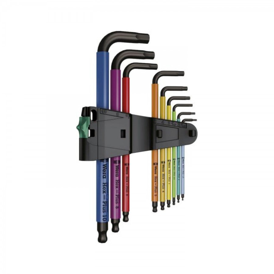 Juego de Llaves Hexagonales Métricas Wera 950/9 Hex-Plus Multicolour 1 BlackLaser | 9 Piezas