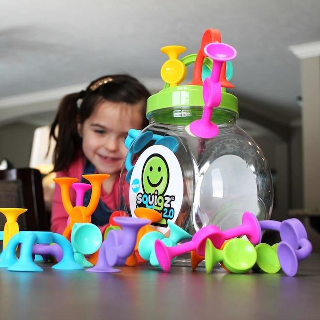 Squigz 2.0 Fat Brain Toys | 41 Piezas | Juego de Construcción Sensorial STEM | Nuevo