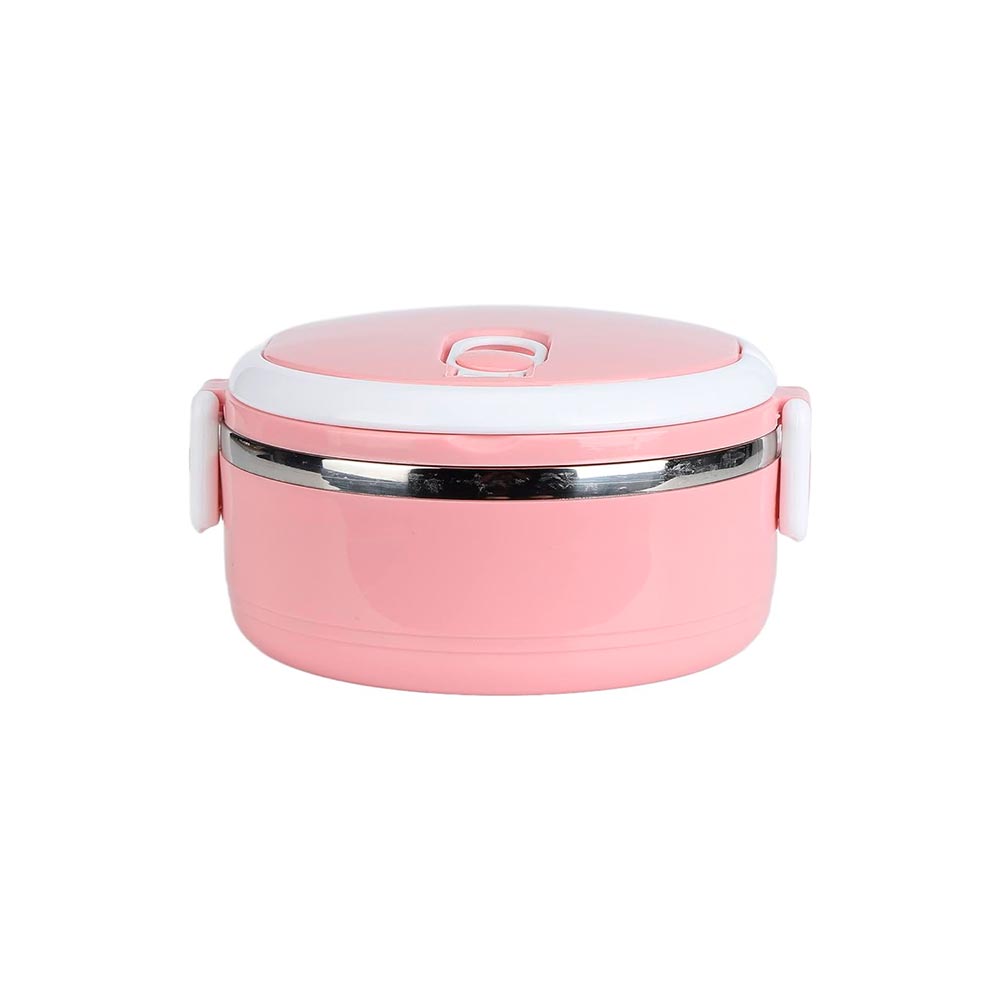Lonchera para almuerzo de acero inoxidable para estudiantes rosa