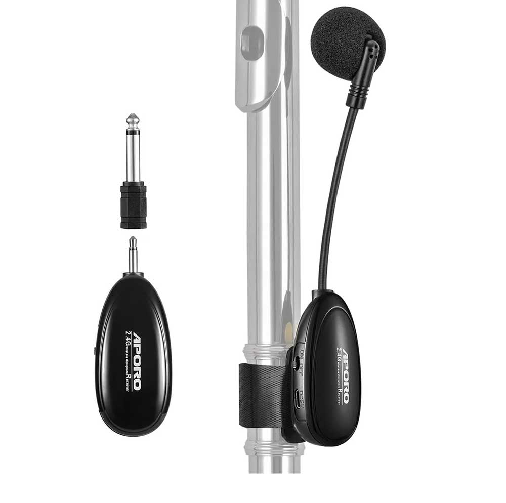 Micrófono Inalámbrico 2.4g Para Flauta Mmg APORO 2.4G