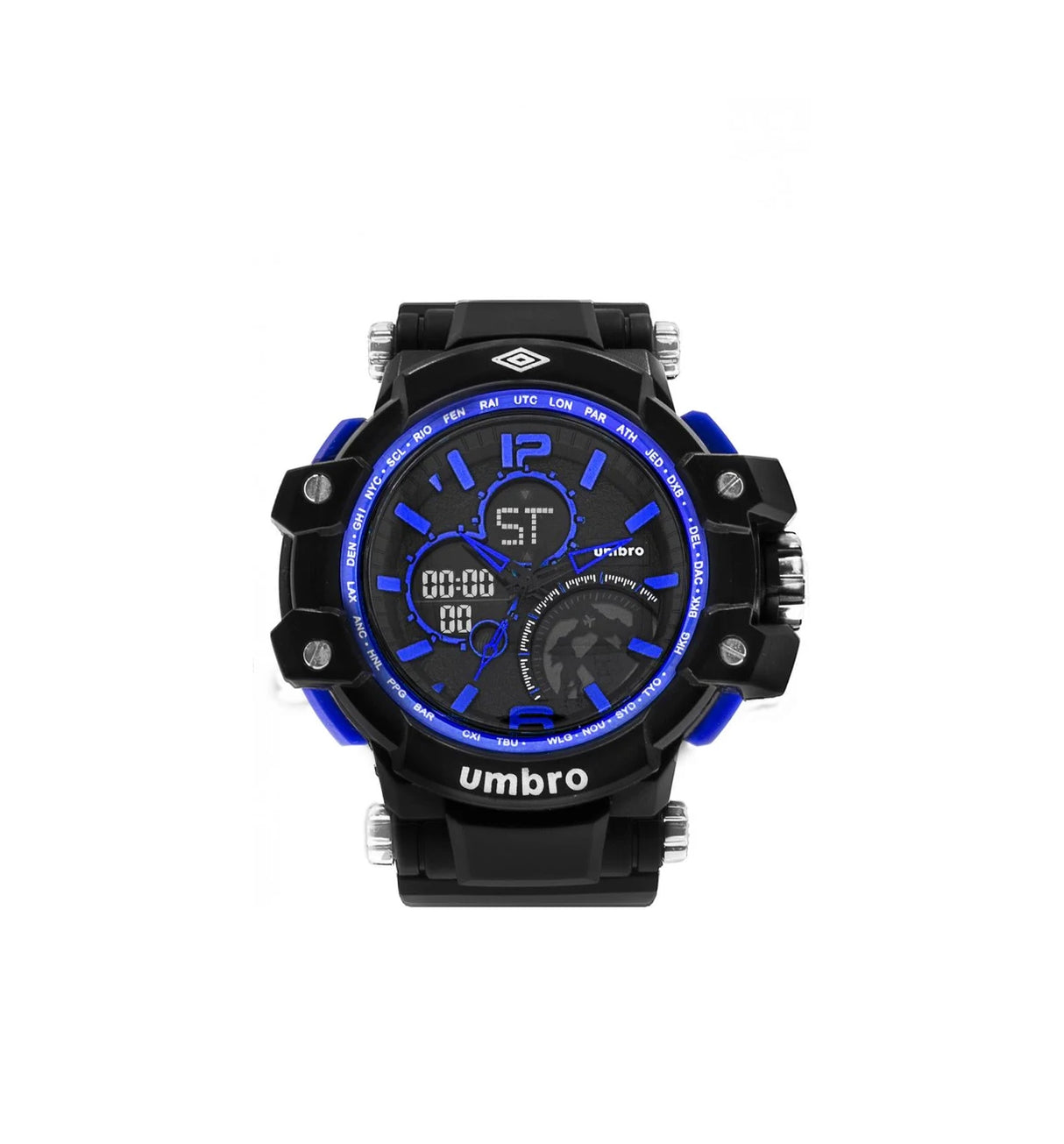 Reloj Digital Análogo Negro UMBRO