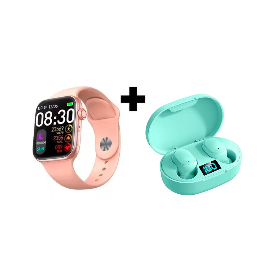 Pack Audifonos E6S y Smartwatch T900 Pro Max