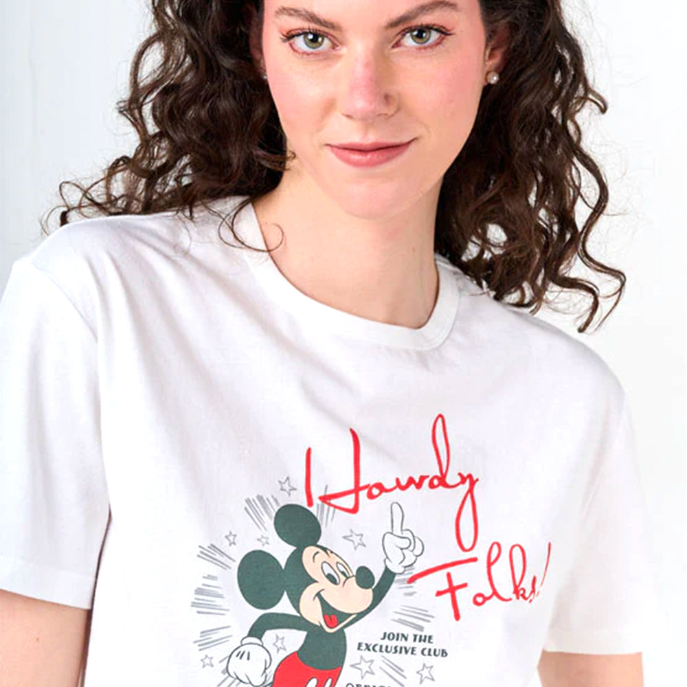 Polera Index Disney para Mujer | 100% Algodón | Manga Corta | Estampado Disney