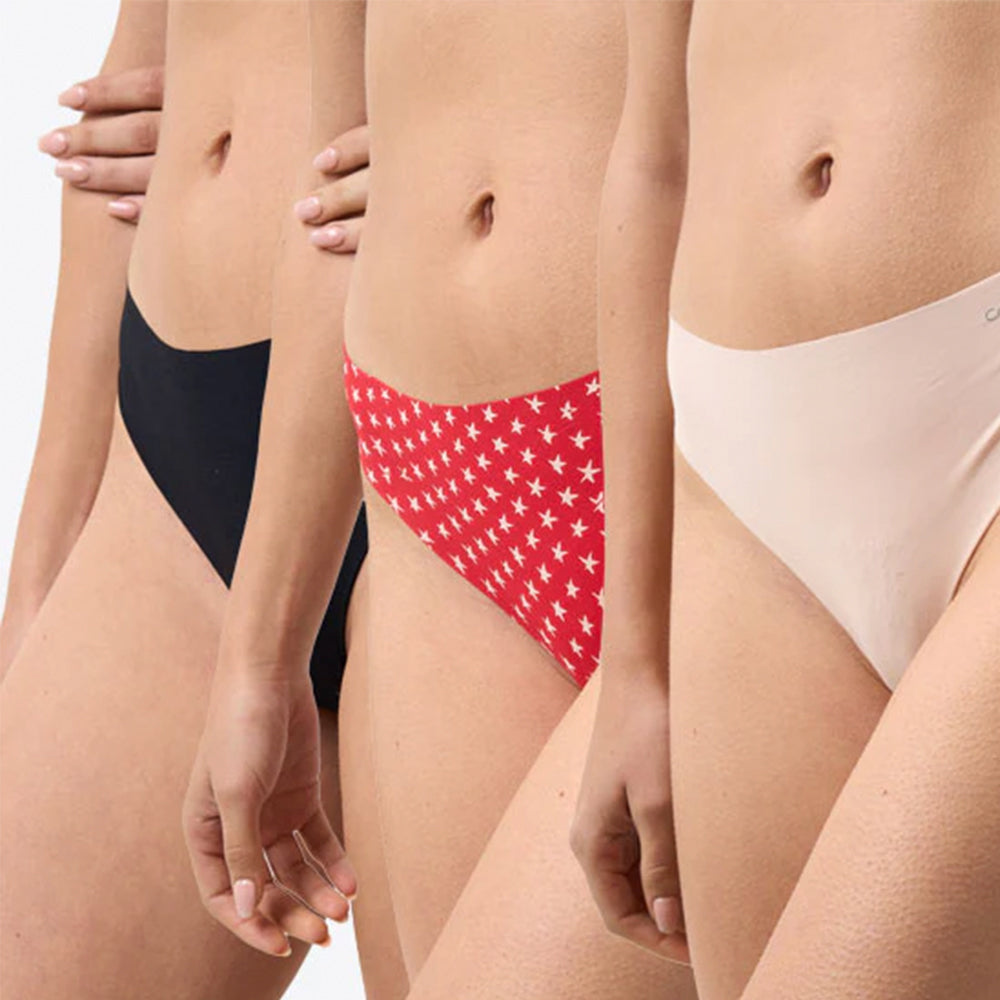 Pack 3 Colaless Calvin Klein QD3558 Multicolor | Mujer | Poliamida y Elastano