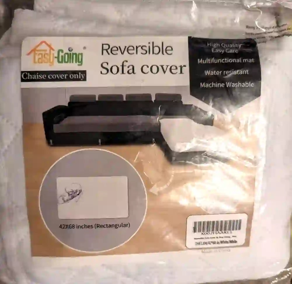 Funda de sofá reclinable reversible para silla Easy-Going sofá blanco rectangular